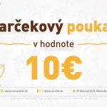 Darčeková poukážka v hodnote 10 EUR