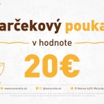 Darčeková poukážka v hodnote 20 EUR