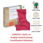 Hrejivý vankúš plnený čerešňovými kôstkami (tvar šál) Cervico 13x55 cm Inatura