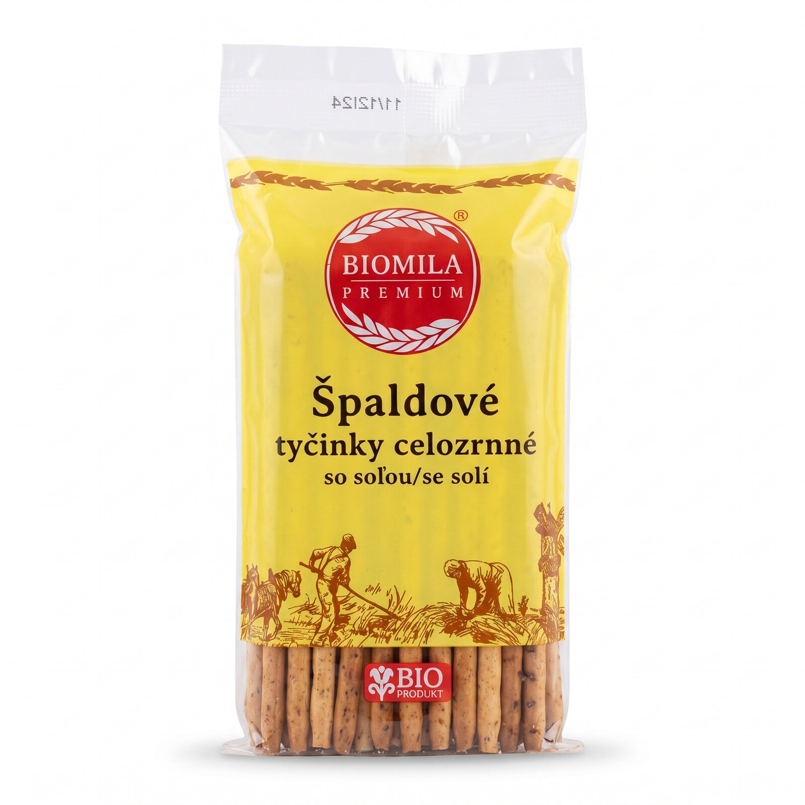 Tyčinky špaldové celozrnné so soľou BIO 70g Biomila !!! AKCIA !!! EXP.: 24.8.2026