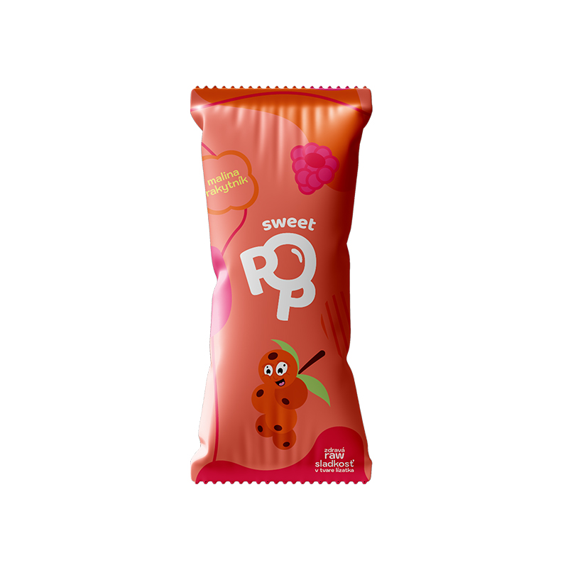 Lízanka malina-rakytník RAW 30g Sweet Pop