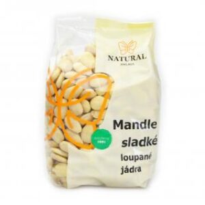 Mandle sladké lúpané 500g Natural Jihlava